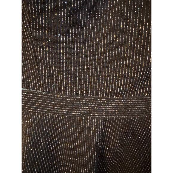 City Studio Juniors Black Silver Gold Sparkle Fit & Flare Party Dress NWT SZ 15 - Picture 5 of 7